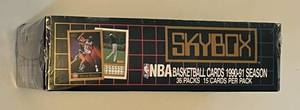 lot 137 image: 1990-91NBA Skybox Basketball Cards Pack Box Sealed, 36 Packs, Michael Jordan