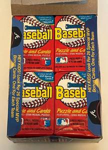 lot 140 image: 1988 Donruss Baseball Cards Wax Pack Box, 36 Packs