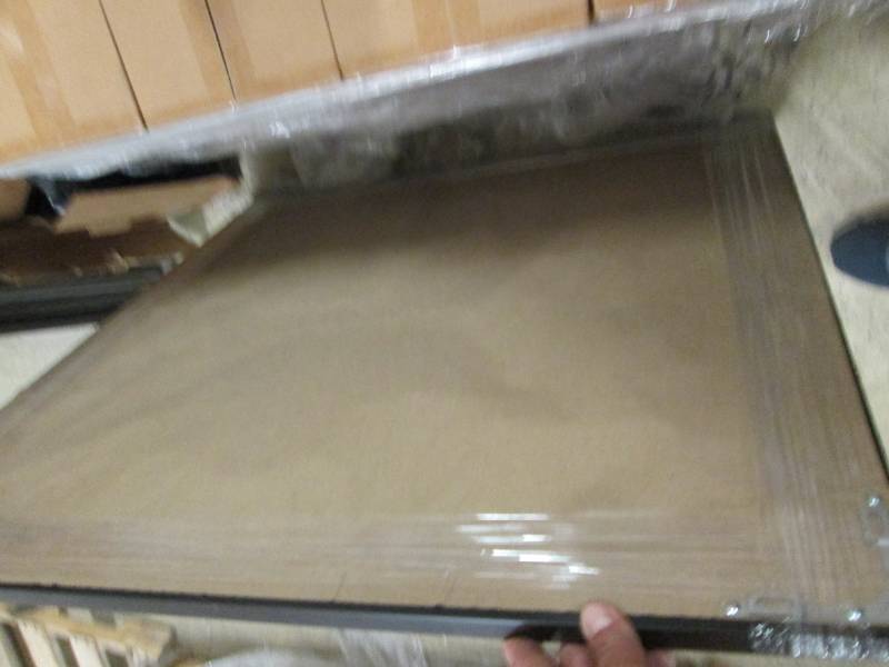 new framed espresso mirror 36 inch x 36 inch