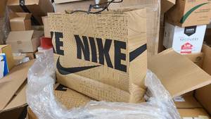 Box of brand new Nike branded sturdy merchandise bags