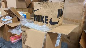 Box of brand new Nike branded sturdy merchandise bags