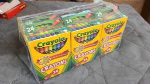9 Boxes of Crayola Crayons in wrap