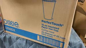 Dixie branded PerfecTouch 16oz Hot Cups