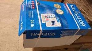 Crate of Navigator Printer Paper