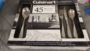 Cuisinart 45 Piece Set of Silverware NEW
