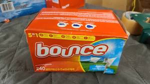 New Box of Bounce 240 Count dryer sheets