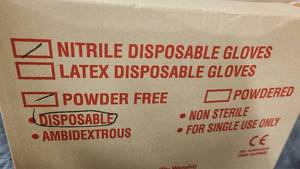 Case of 1000 Nitrile Disposable Gloves