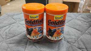2 x Cannisters of Tetra Goldfish flakes
