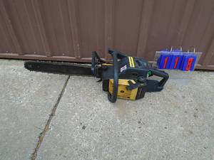 Eager Beaver chainsaw. Last used about a year ago & ran fine then. As shown.