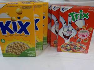 6 ct - 3 each Kix and Trix Cereal ...