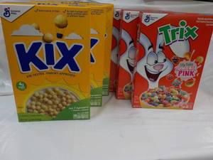 6 ct - 3 each Kix and Trix Cereal ...