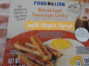 12 ct. Food Lion Breakfast Sausage ...