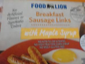 12 ct. Food Lion Breakfast Sausage ...