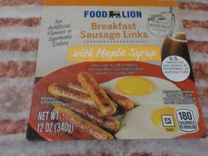 12 ct. Food Lion Breakfast Sausage ...