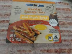 12 ct. Food Lion Breakfast Sausage ...