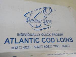 10 lb. Frozen Box Atlantic Cod Lion...