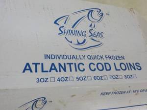 10 lb. Frozen Box Atlantic Cod Lion...