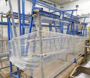 lot 13 image: 11 ft 10 in (no rollers) A frame L-style GlassWood Material Handling Fabricating Stand