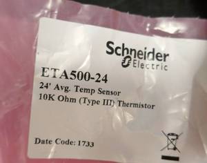 lot 50 image: Schneider Temp Sensor ETA500-24