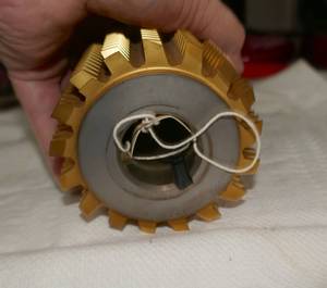 lot 62 image: Hob cutting gear TIN 3.5 inch OD