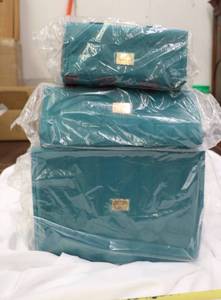 lot 10 image: NEW Joy CleanBoss Store Everything storage 3 piece set GREEN