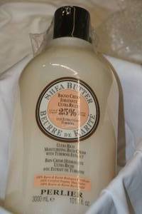 lot 20 image: PERLIER MEGA SIZE #1  101.4 oz Shea Butter & Tuberose Bath Cream - Sealed, comes with pump.