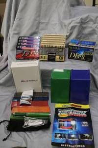 lot 117 image: Pens, Lanterns, Cassette Tapes
