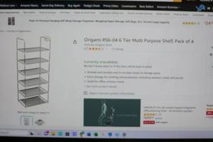 lot 131 image: ORIGAMI 6 Tier Rack - Model # RS6-04. Light Duty