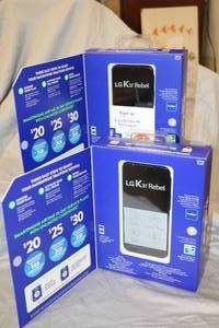 lot 144 image: 2 Tracfones - LG K31 Rebel