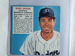 lot 19 image: Duke Snider 1952 Red Man Tobacco Card