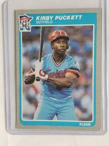lot 30 image: Kirby Puckett Rookie 1985 Fleer No. 286