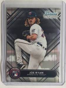 lot 32 image: Joe Ryan Rookie 2022 Bowman Sterling No. BSR-38