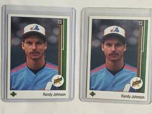 lot 36 image: Lot of 2 Randy Johnson Rookie 1989 Star Rookie No. 25