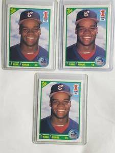 lot 38 image: Lot of 3 Frank Thomas Rookie 90 Score 1st Round Pick No. 663