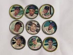 lot 53 image: Lot of 9 1964 Topps Coins