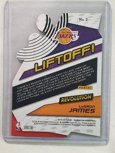 lot 63 image: Lebron James 2019-20 Panini Revolution Liftoff Die Cut No. 2