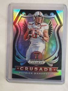 lot 69 image: Patrick Mahomes 2020 Panini Prizm Draft Picks Crusade No. 80