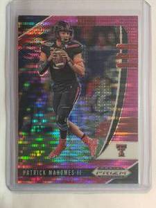 lot 71 image: Patrick Mahomes 2020 Panini Pulsar Prizm Draft Picks No. 81
