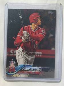 lot 80 image: Shohei Ohtani Rookie 2018 3 Game HR Streak US189 Update Series