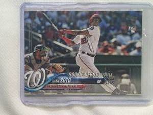 lot 87 image: Juan Soto Rookie 2018 Rookie Debut Topps US104 Update Series
