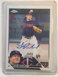 lot 108 image: Louie Varland Rookie 2023 Topps Chrome On Card Auto No. RA-LV