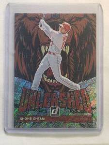 lot 114 image: Shohei Ohtani 2022 Panini Donruss Unleashed Foil Insert UL-6
