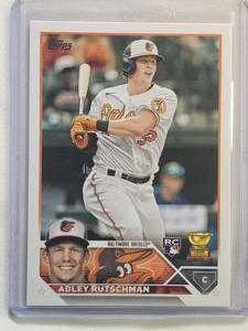 lot 115 image: Adley Rutschman Rookie 2023 Topps Series One No. 250
