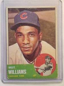 lot 118 image: Billy Williams 1963 Topps No. 353