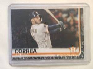 lot 123 image: Carlos Correa 2019 Topps Black No. 32 Series 1, Numbered 5467
