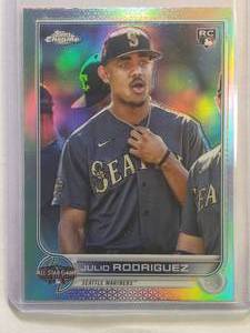 lot 148 image: Julio Rodriguez Rooke 2022 Topps Chrome Refractor No. ASGC-26 Update Series