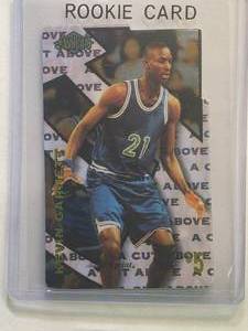 lot 149 image: Kevin Garnett Rookie 1996 Classic Marketing Calling Card, Unscratched