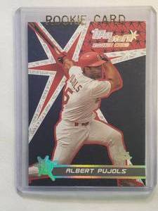 lot 150 image: Albert Pujols Rookie 2001 Topps Stars No. 198