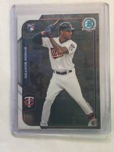 lot 155 image: Byron Buxton Rookie 2015 Bowman Chrome No. 4