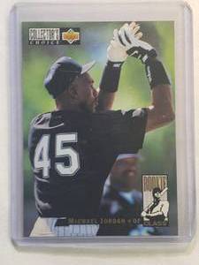 lot 157 image: Michael Jordan MLB Rookie 1993 Upper Deck Collectors Choice Rookie Class No. 661
